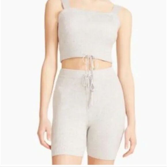 NWT Madden Girl 2pc Ribbed Knit Tank and Biker Short - Picture 4 of 4